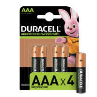 Аккумулятор Duracell AAA DX2400 900mAh 4шт