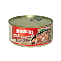Консервы говядина туш Мясной Союз ГОСТ ж б 325гр