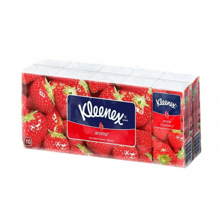 Бум-платочки Kleenex 10шт aroma strawberry
