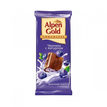 Шок-плит Alpen Gold 90г черника с йогуртом