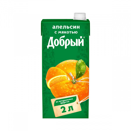 Сок Добрый 2л Апельсиновый Нектар