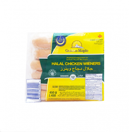 Сосиски Golden Maple mini кур halal 12шт 375г