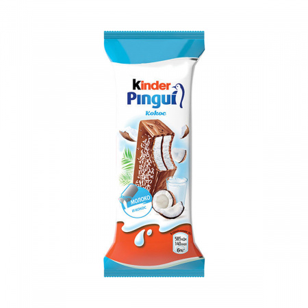 Kinder Pingui бисквитное вкус Кокос 30г