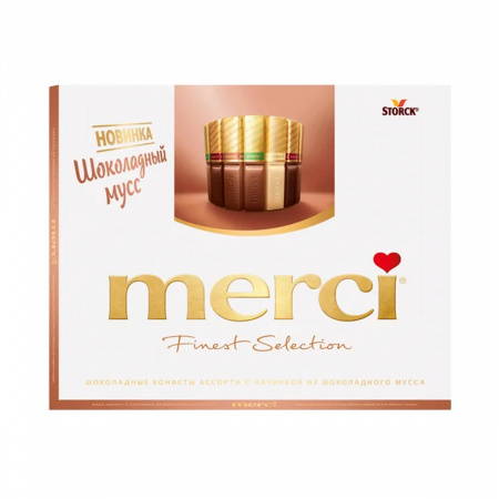 Набор конфет Merci шоколадный мусс 210г