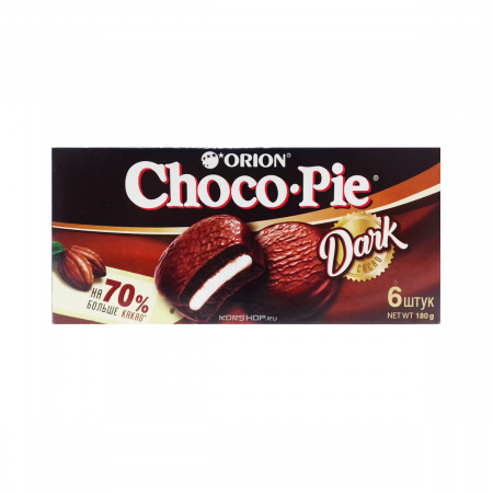 Печенье Orion Choco-pie Dark 6шт 180г