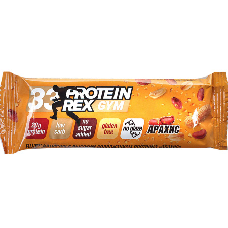 Батончик Rex протеиновое с орехом 40гр