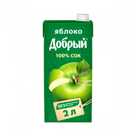 Сок Добрый 2л Яблоко зелёное