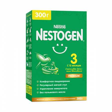 Дет-смесь Nestle Nestogen 3 Premium молочко 18+ 300г