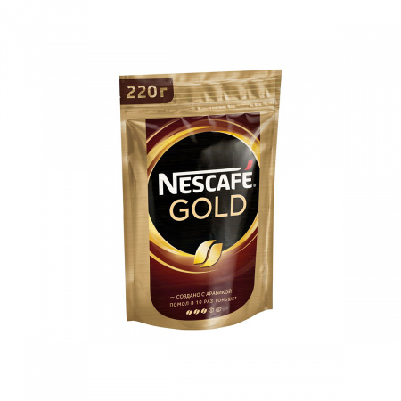 Кофе Nescafe Gold с доб. молотого кофе 220 гр. м-у