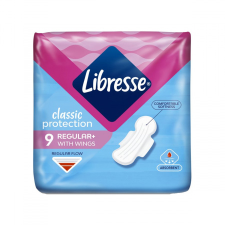 Прокладки Libresse 9шт classic protection regular