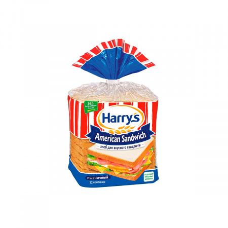 Хлеб Harrys для сэндвича пшеничный 470гр