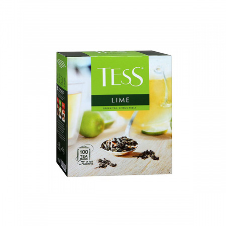 Чай Tess 100пак Lime зелен с цедрой цитрус