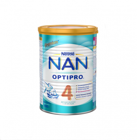 Детпит Nestle NAN 4 Optipro молочко 18+ 400 гр