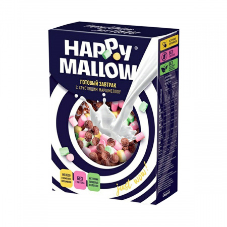 Готовый завтрак Happy Mallow Маршмеллоу и шарики 240г