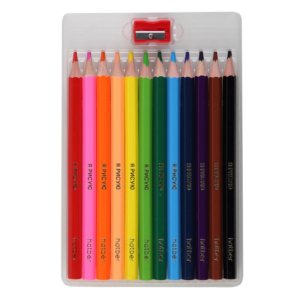 Карандаши Hatber 12цв Jumbo1